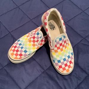 Awesome Rainbow Check Vans